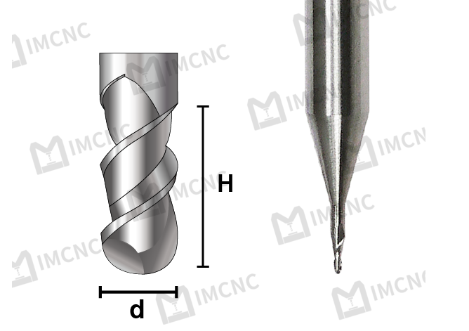 Fine Detail Solid Carbide CNC Bit