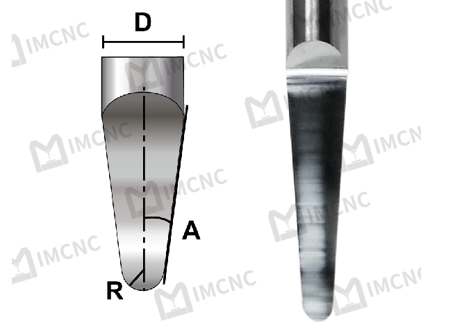 Half-Conical Solid Carbide CNC Bit