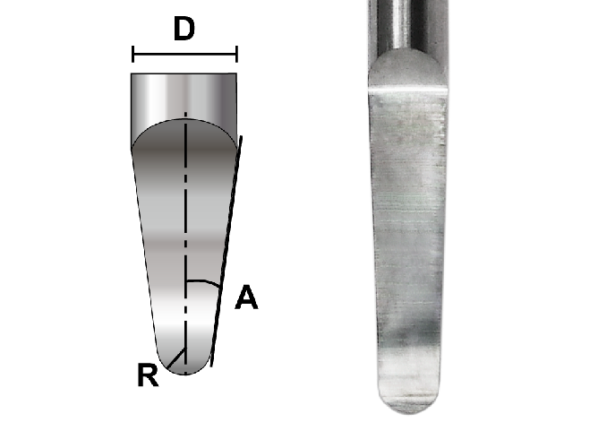 Halbkonischer CNC-Bohrer aus Vollhartmetall