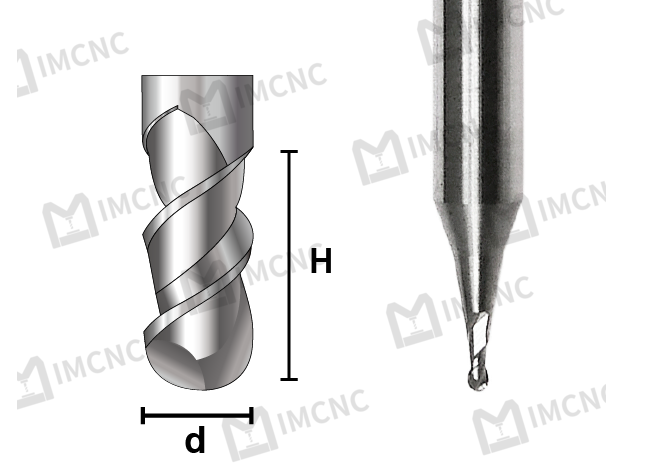 Feiner Detail-CNC-Fräser aus Vollhartmetall