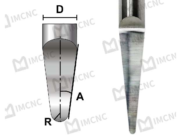 Halbkonischer CNC-Bohrer aus Vollhartmetall